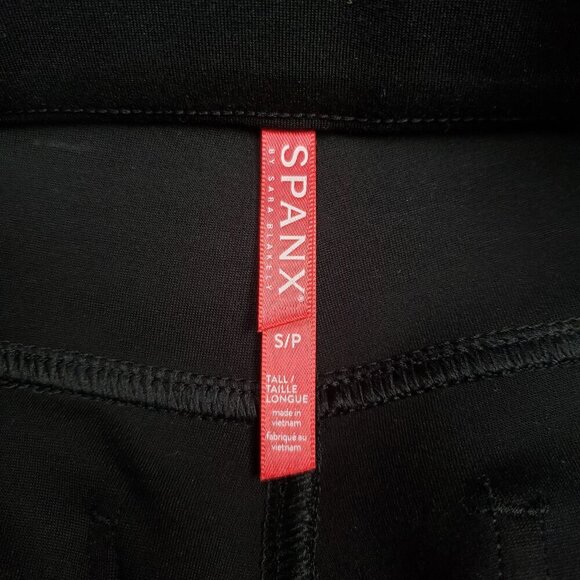 Spanx Ankle 4 Pocket Perfect Pants Womens Small Tall Black Pull On Stretch - Picture 8 of 12
